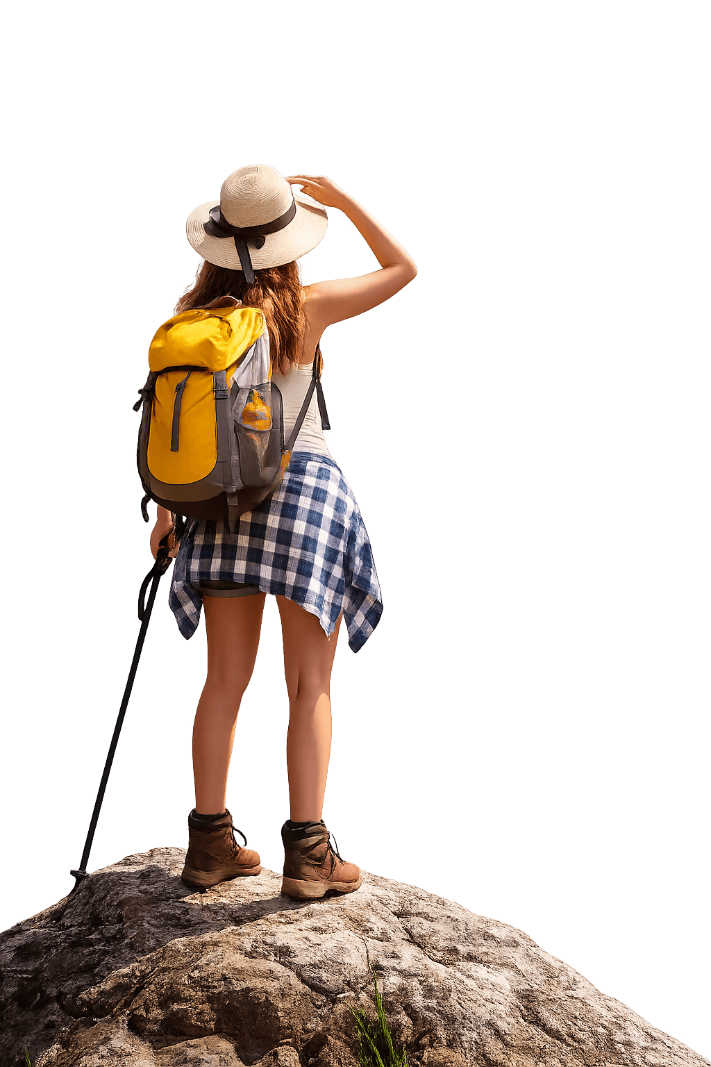 Person on mountain peak